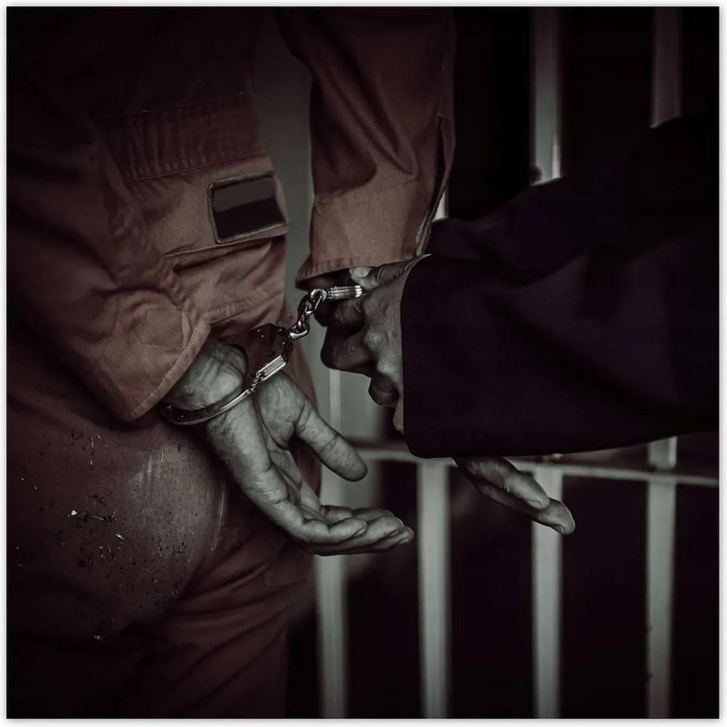 Poszterek 30x30 Bandita fogoly rendőrség