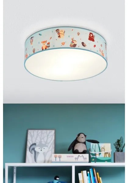 Eglo 97575 - Gyerek mennyezeti lámpa RUFFO 2xE27/40W/230V