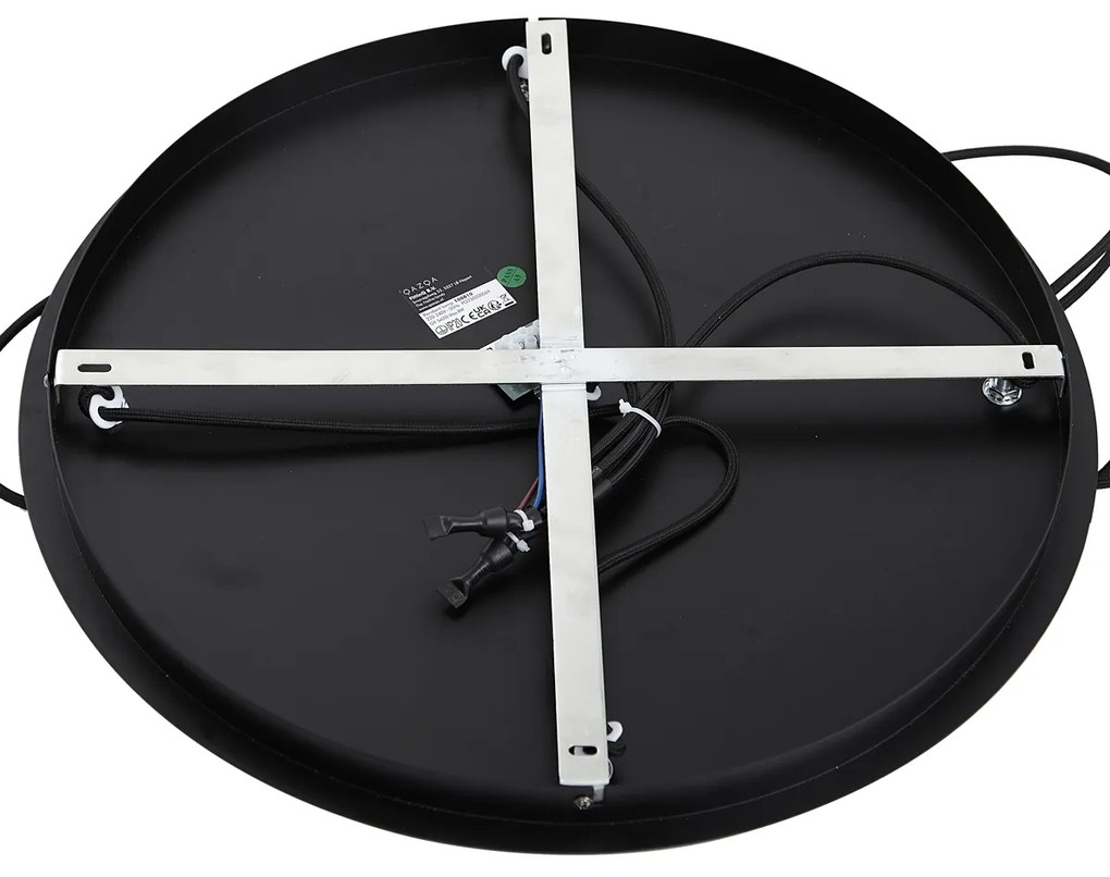 Modern függőlámpa fekete füstüveggel - Jia