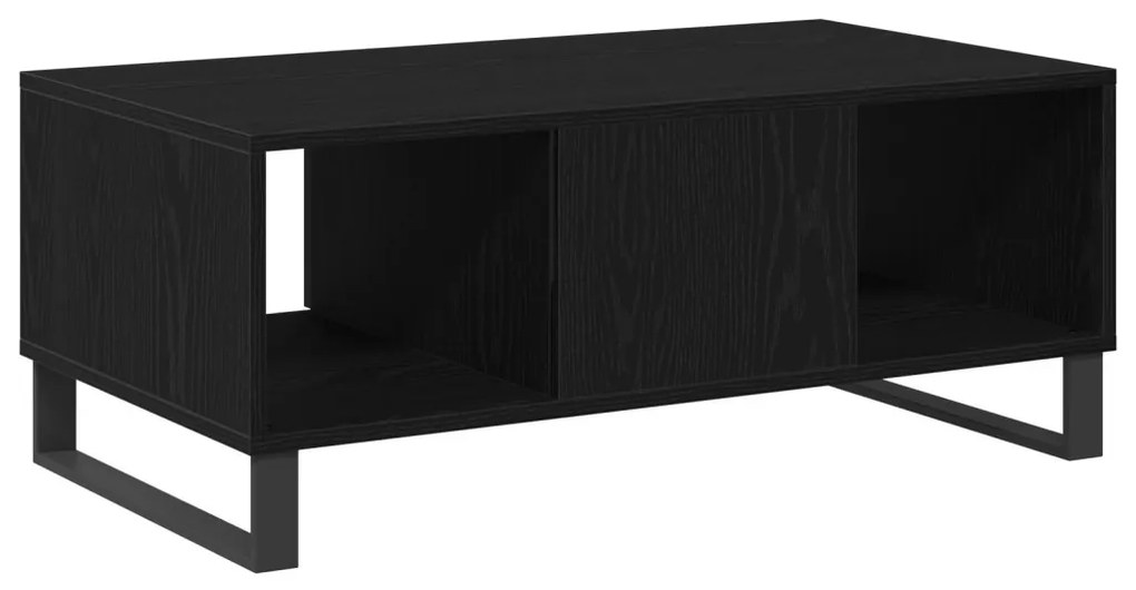 vidaXL Dohányzóasztal fiókkal Fekete tölgy 90 x 50 x 36.5 cm Faanyag