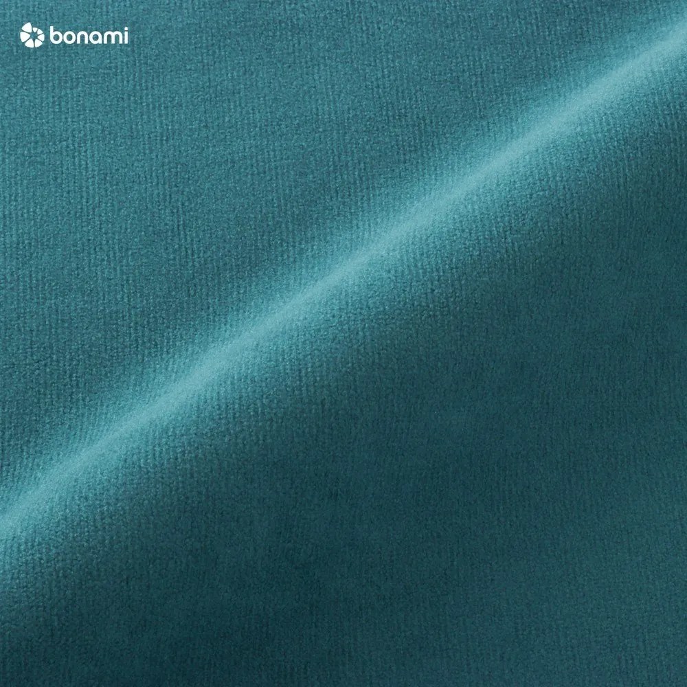 Türkiz bársony kinyitható sarokkanapé (bal oldali-"U" alakú) Sweet Harmony – Miuform