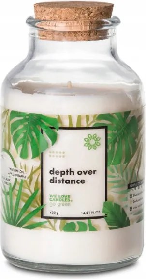 We Love Candles vegán illatgyertya Mélység Távolságon Át 88 óra