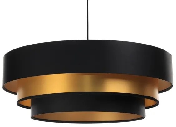 TRINITI lógcsillár 1xE27/60W/230V fekete/arany