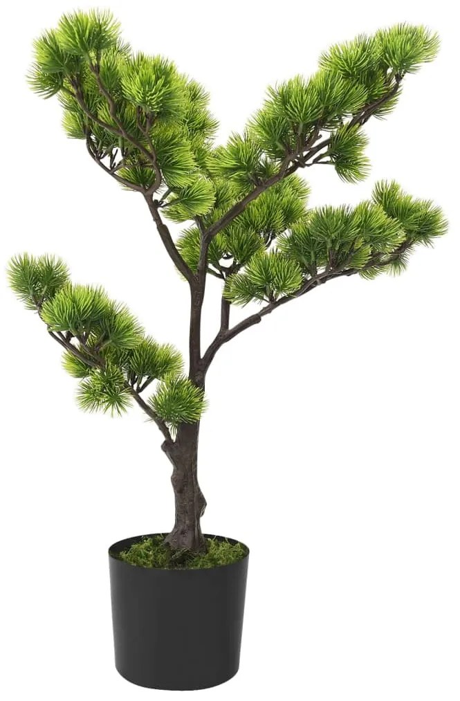 zöld cserepes mű fenyőbonsai 60 cm