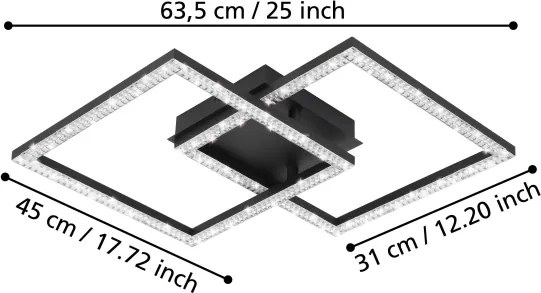 Eglo 99799 - LED Mennyezeti lámpa LEJIAS LED/21W/230V