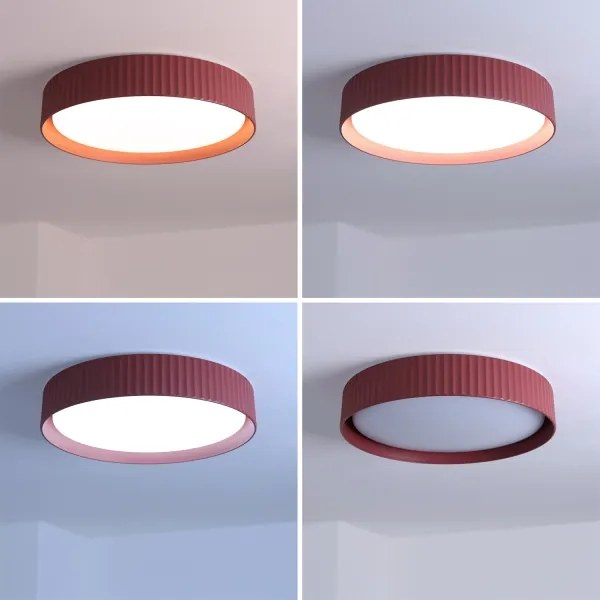 Brilagi-LED Fényerőszabályozható mennyezeti lámpa LUCIA LED/48W/230V Ø 41 cm piros + távirányító