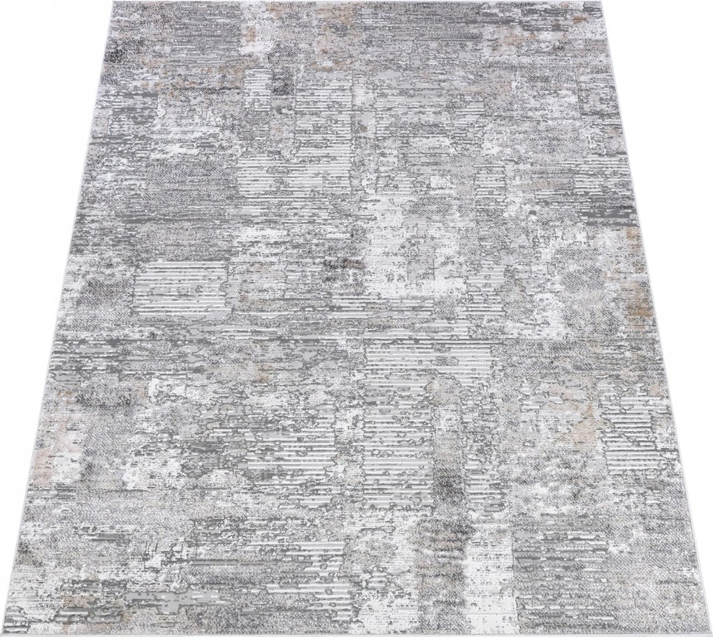 Komo Szőnyeg 80x150 Stílusos Modern fényes szürke w06