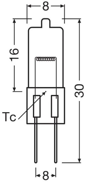 10 darabos készlet: HALOSTAR G4 sütőizzó 10W/12V, 2700K - Osram