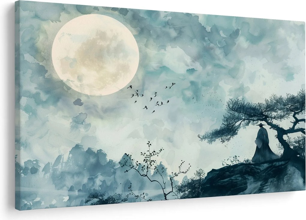 Kép - Telihold festmény (90x60 cm)