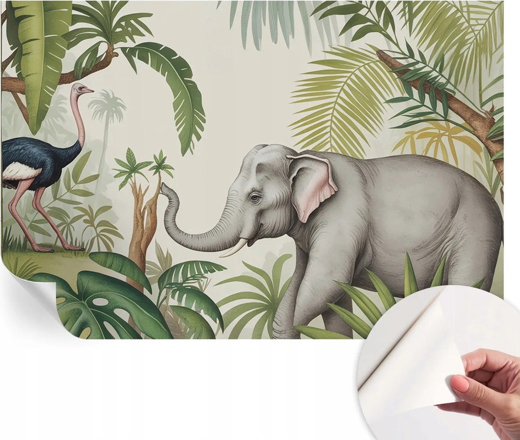 Mosható öntapadós fotótapéta étkezőbe Egzotikus jelenet 104x70 cm