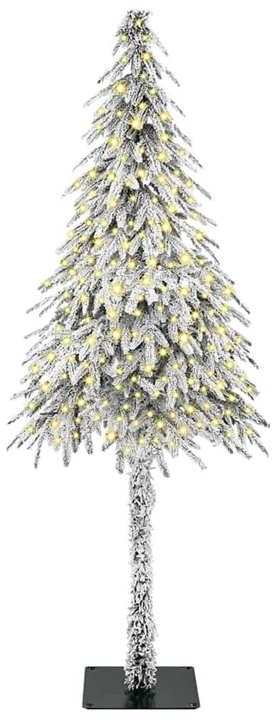 Karácsonyfa LED -es lámpákkal Fehér 180 cm PE