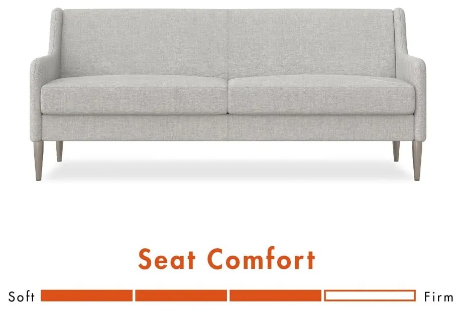 Szürke kanapé 190 cm Virginia - CosmoLiving by Cosmopolitan