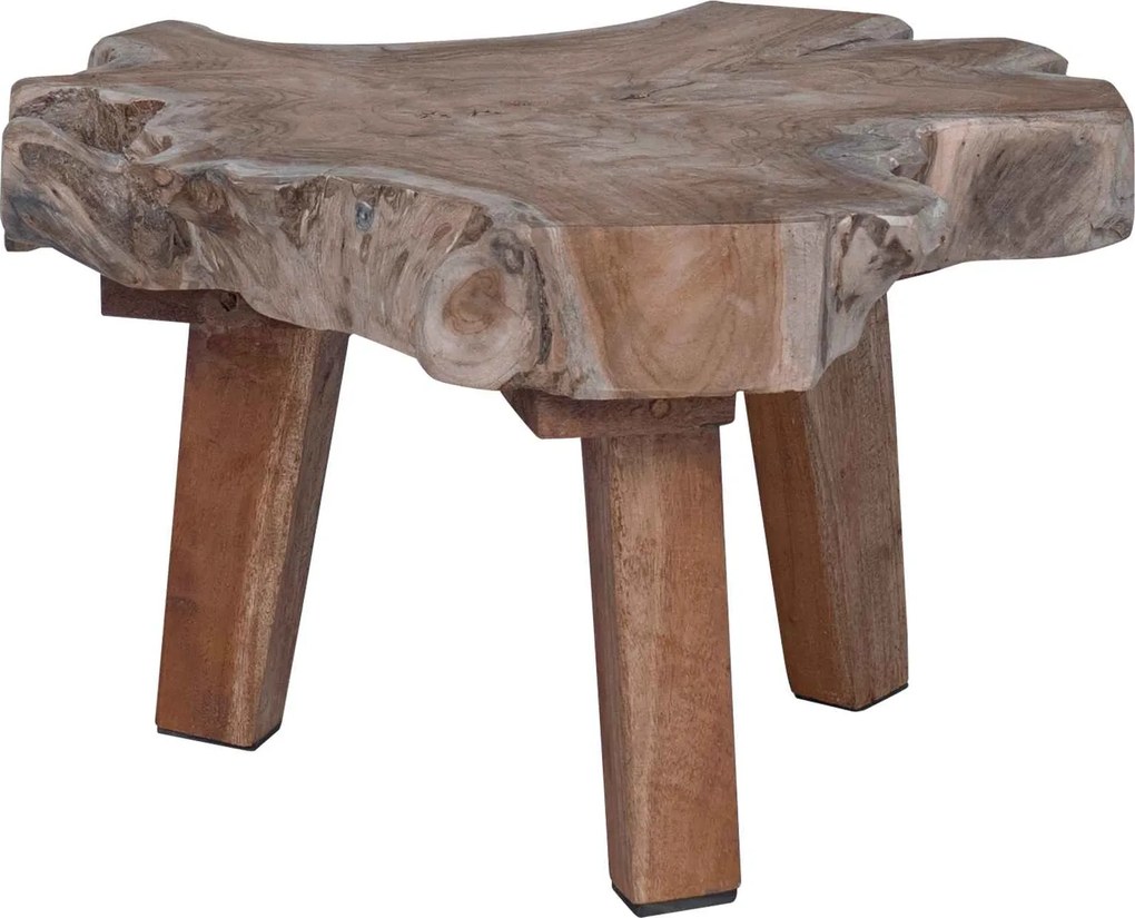vidaXL Éjjeli asztal Barna 40 x 40 x 25 cm Szilárd Újrahasznosított Fa