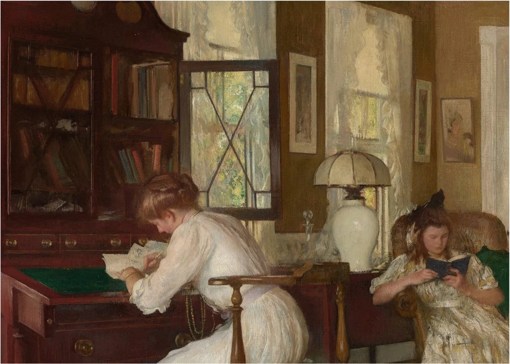Kép - Edmund Tarbell, Josephine and Mercie, reprodukciók (70x50 cm)