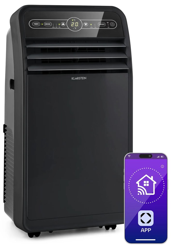 Klarstein Metrobreeze New York Smart 7k, mobil klíma, 7000 BTU / 2,1 kW, A energiaosztály, távirányító