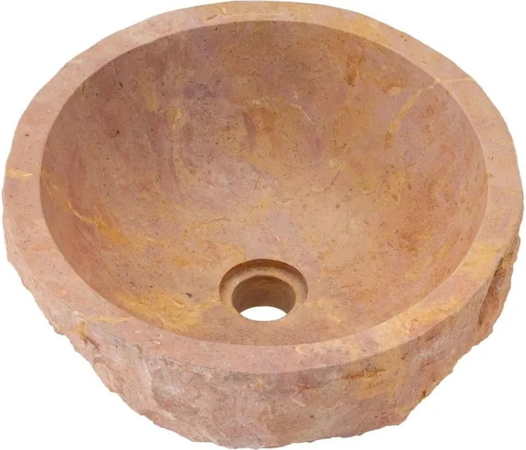 Mosdókagyló természetes kőből Savona Ø 35 - 40 cm