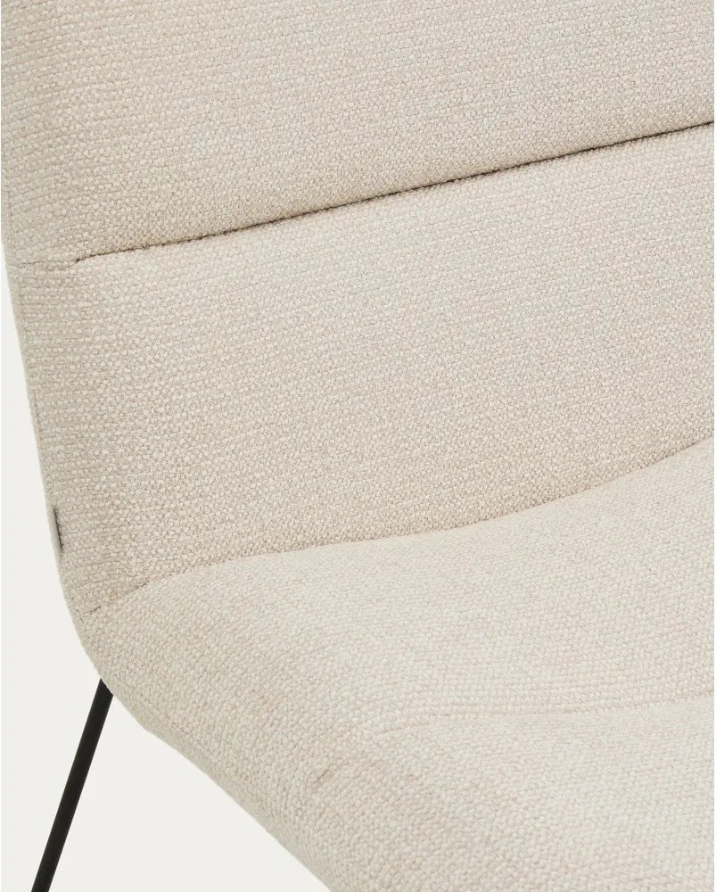 Bézs zsenília fotel Asen – Kave Home