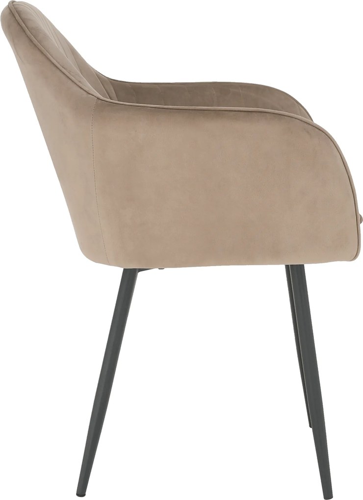 Dizájnos fotel, szürkésbarna Taupe Velvet anyag, ZIRKON