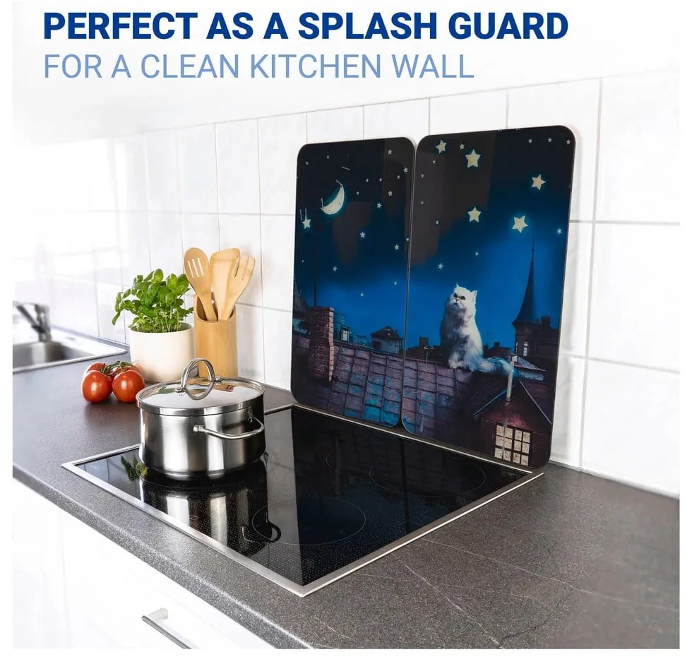 Edzett üveg tűzhely fedőlap szett 2 db-os 30x52 cm – Maximex