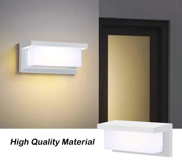 Brilagi-LED Kültéri fali lámpa érzékelővel BRICKY LED/12W/230V fehér IP54