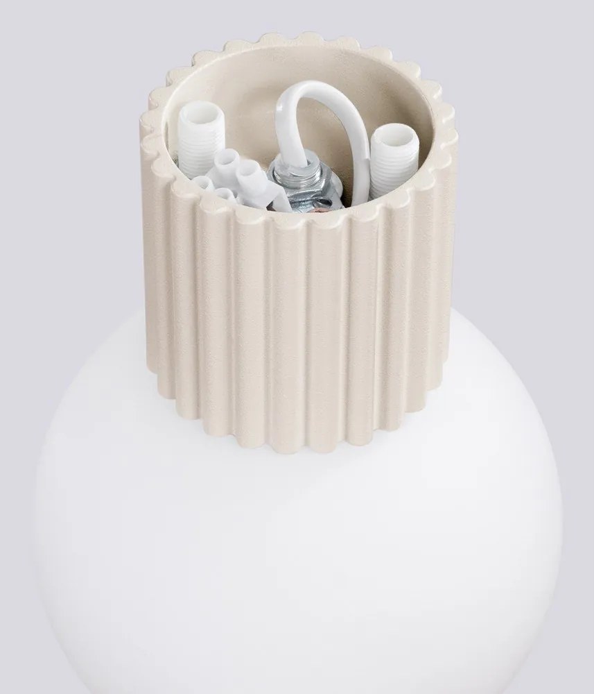 Krémszínű fali lámpa ø 12 cm Orbital – Sollux