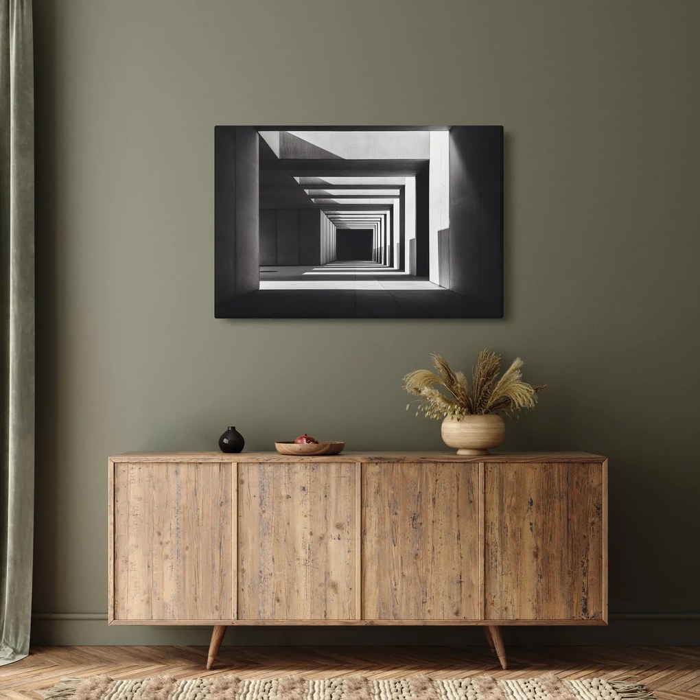 Kép - Négyzet alakú alagút (90x60 cm)