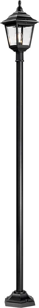 Elstead klasszikus kandeláber kerry fekete átlátszó elskerry-post IP44