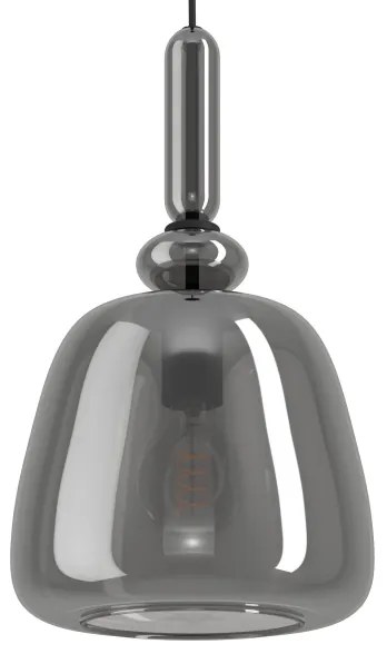 Eglo 39997 - Csillár zsinóron BOVINO 1xE27/40W/230V füstös