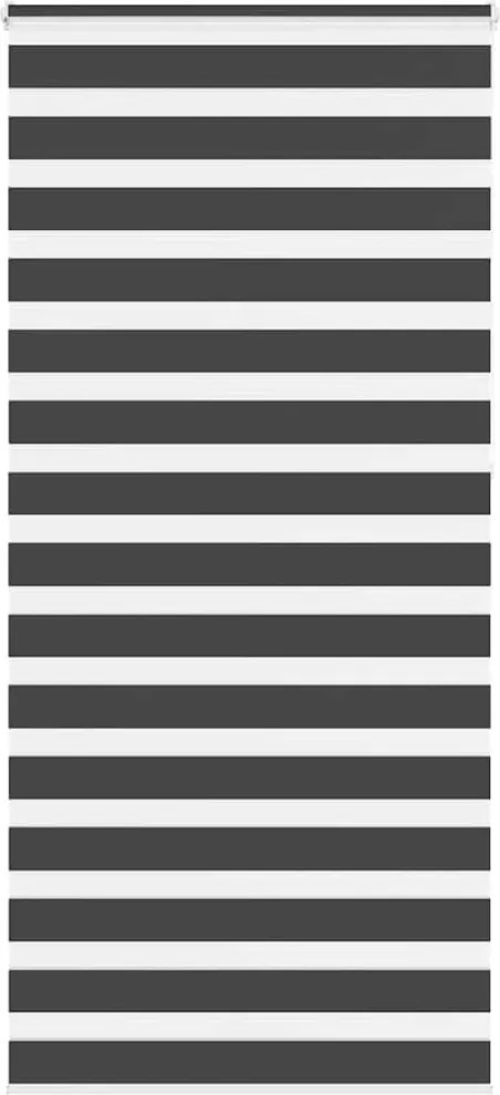 vidaXL zebrafüggönnyel fekete szövetszélesség 95,9 cm poliészter