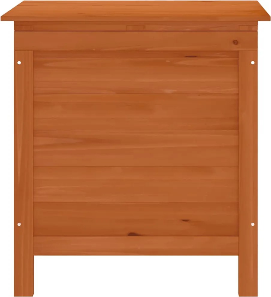 vidaXL barna tömör fenyőfa kerti tárolóláda 50x49x56,5 cm