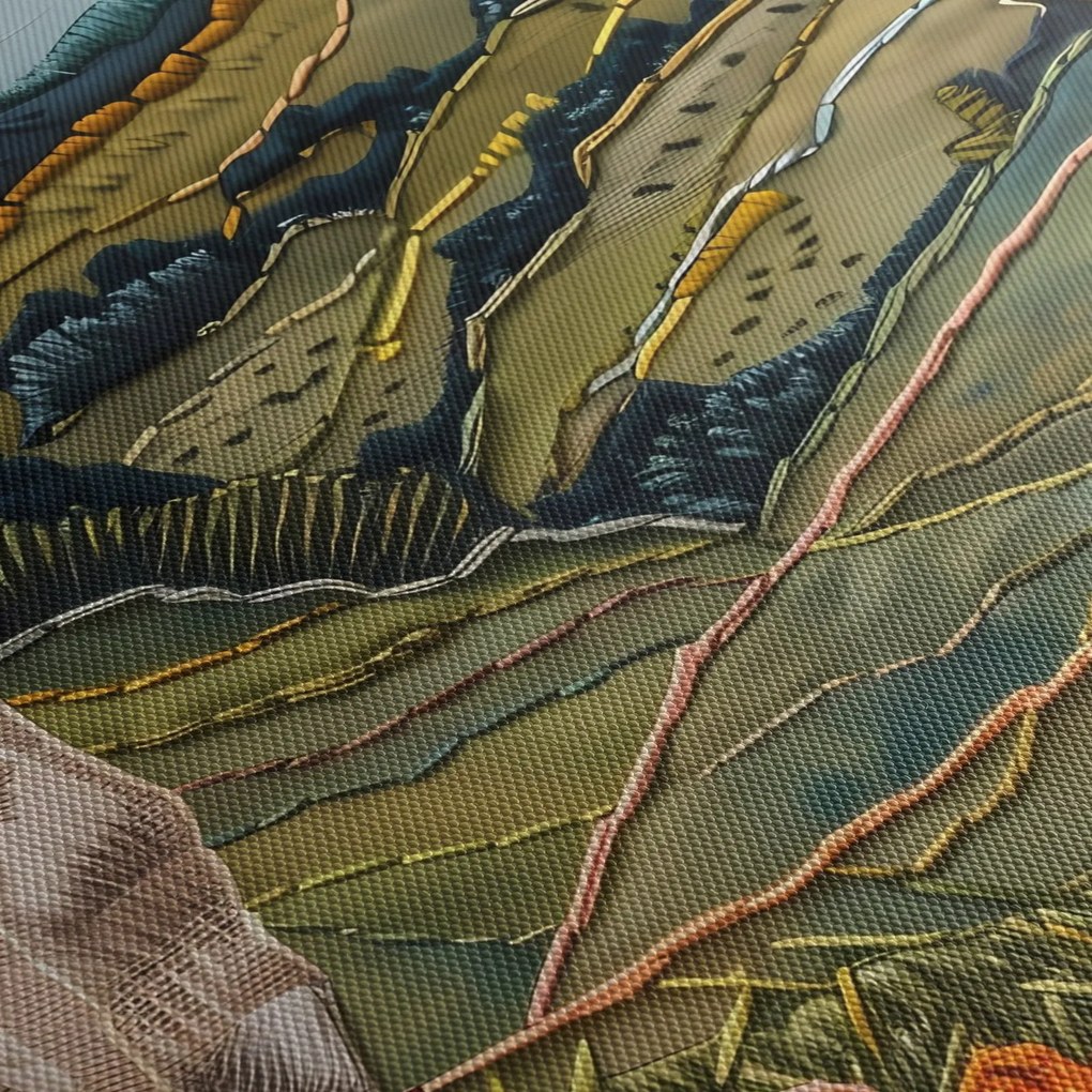 Kép - Kötött motívum utánzata (90x60 cm)