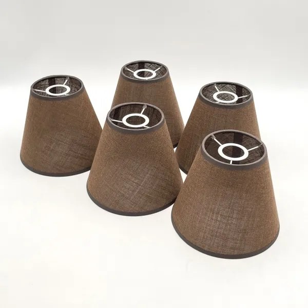 Brilagi - LED  Felületre szerelhető csillár  ANTHONY 5xE14/40W/230V tölgy/barna