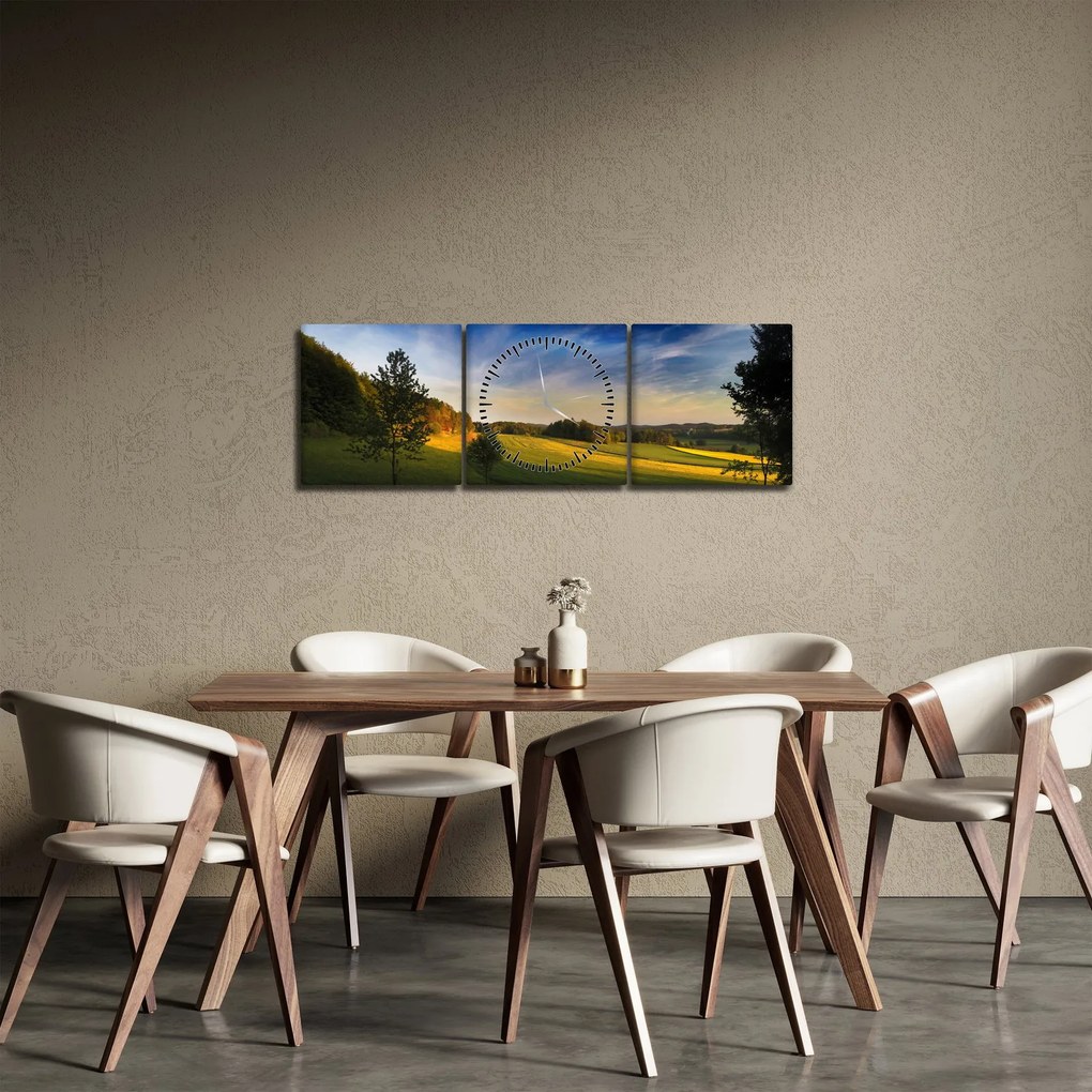 Kép - Hegyi rét (órával) (90x30 cm)