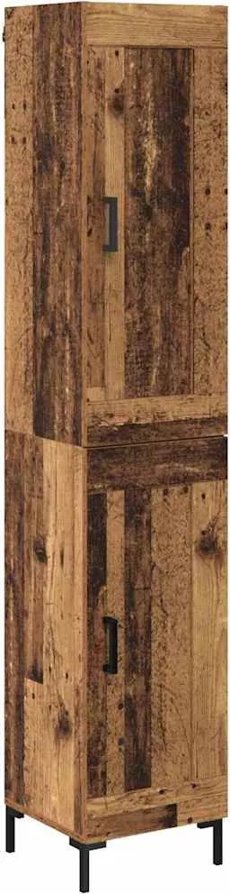 vidaXL Magasfiú Öreg fa 34,5 x 34 x 180 cm Faanyag