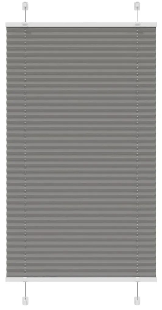 pliszírozott redőny antracit 70x100 cm szövetszélesség 69,4 cm