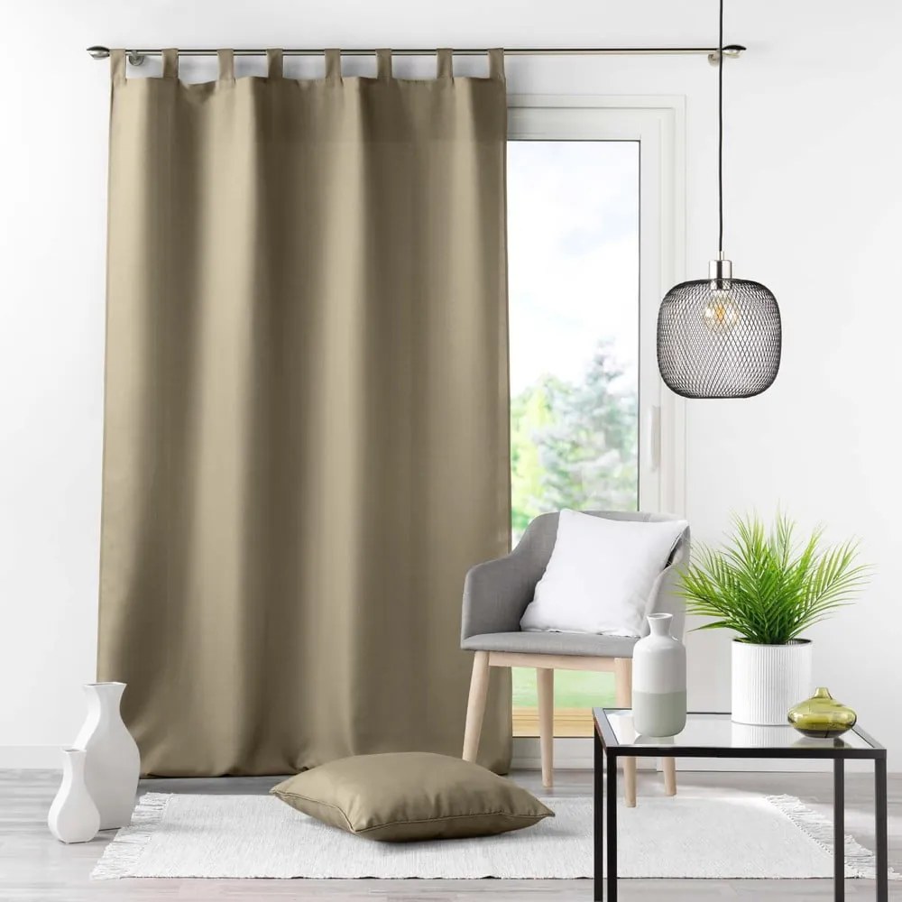 Bézs függöny 140x260 cm Essentiel – douceur d'intérieur