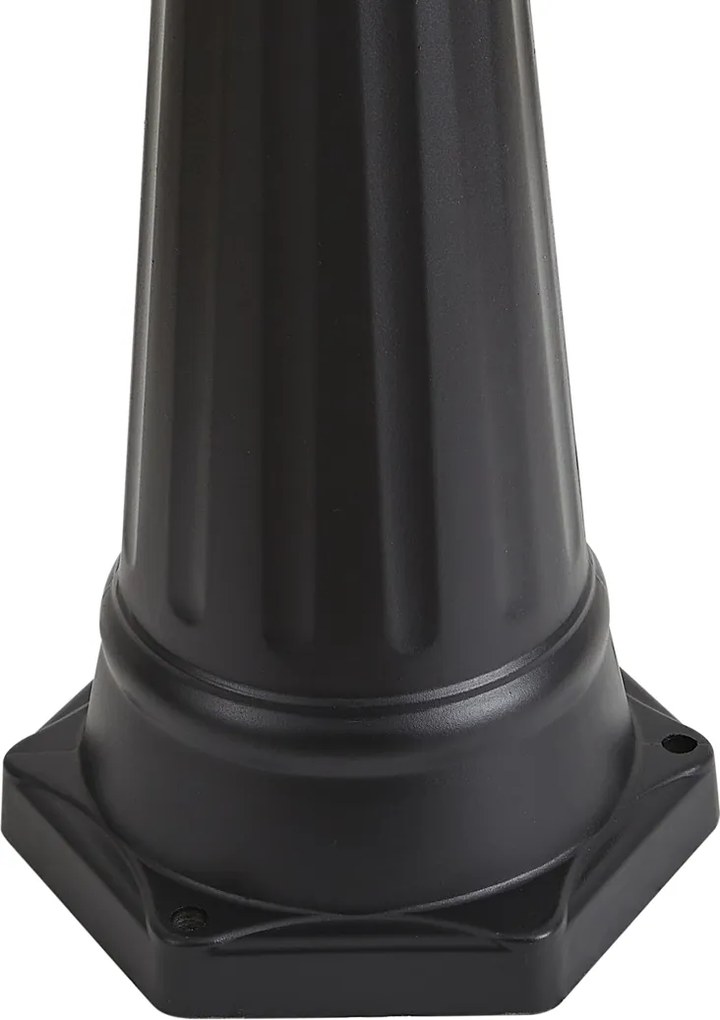 Klasszikus kültéri lámpás fekete rézzel 220cm 3-lámpás IP44 - Havana