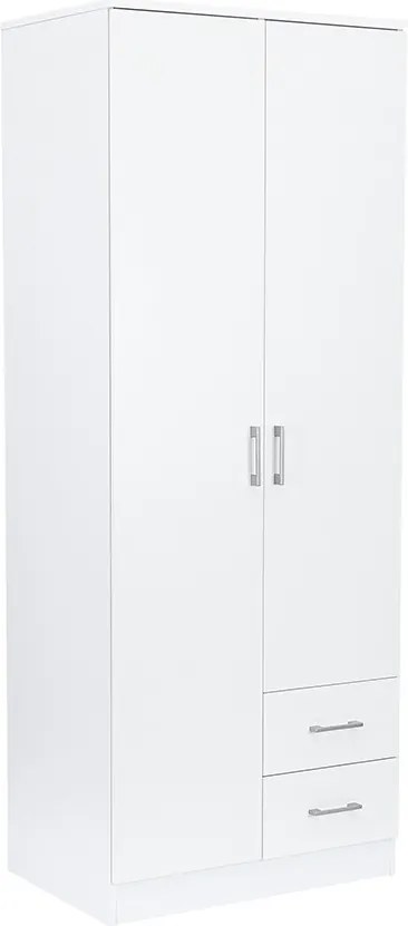 Miami gardróbszekrény 80x205 cm fehér-fehér