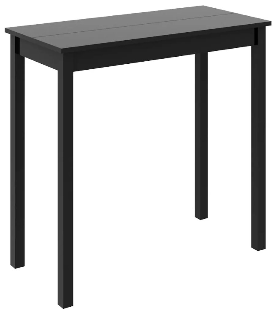 Fekete MDF bárasztal 115 x 55 x 107 cm