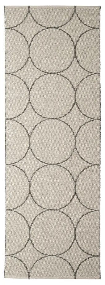 Sötétszürke kültéri-beltéri futószőnyeg 70x200 cm Boo Charcoal Linen – Pappelina