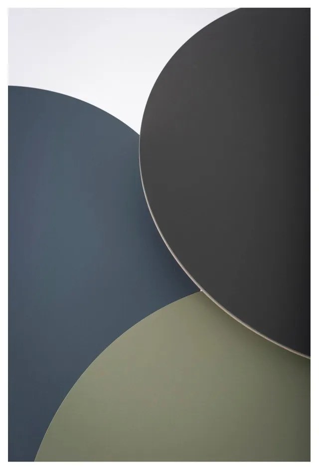 Arp tölgyfa tárolóasztal fekete asztallappal, ⌀ 45 cm - Gazzda