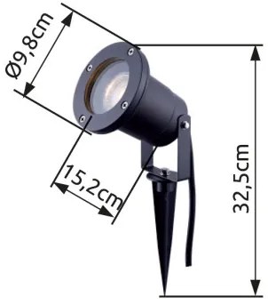 GLOBO 32076 STYLE Kültéri Növényvilágító Lámpa IP44