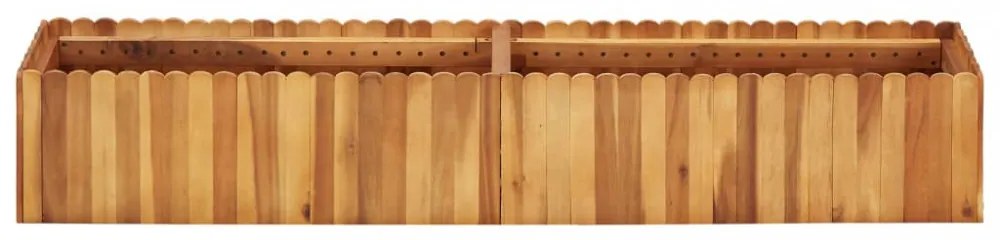tömör akácfa kerti magaságyás 150 x 30 x 25 cm
