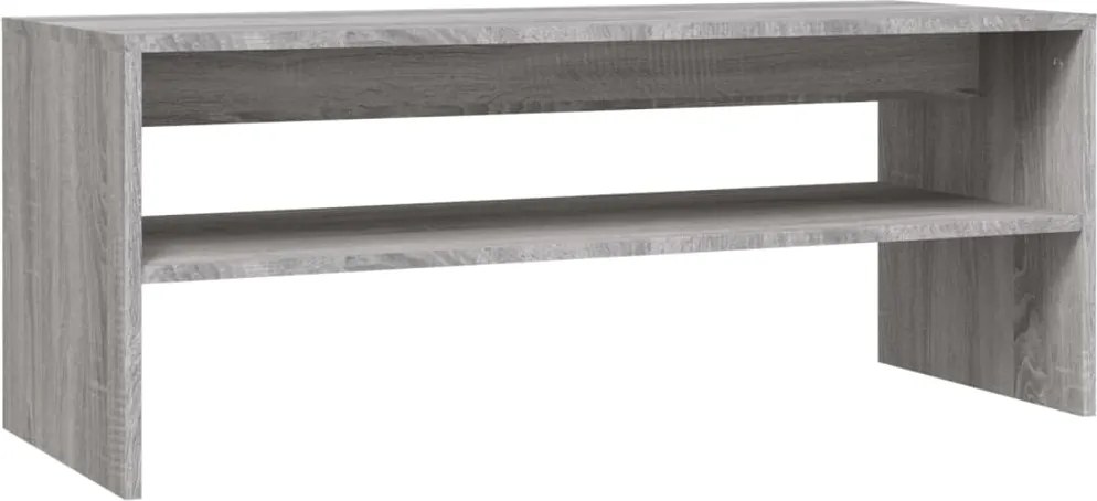 vidaXL szürke sonoma szerelt fa dohányzóasztal 100 x 40 x 40 cm