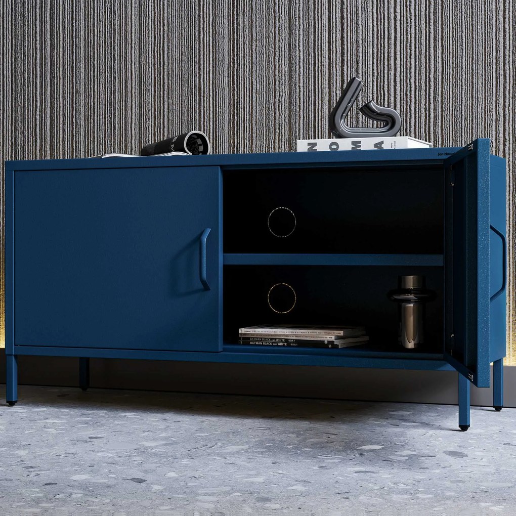 TV-szekrény lábakon ROSA, 1150 x 595 x 400 mm, Modern: sötétkék