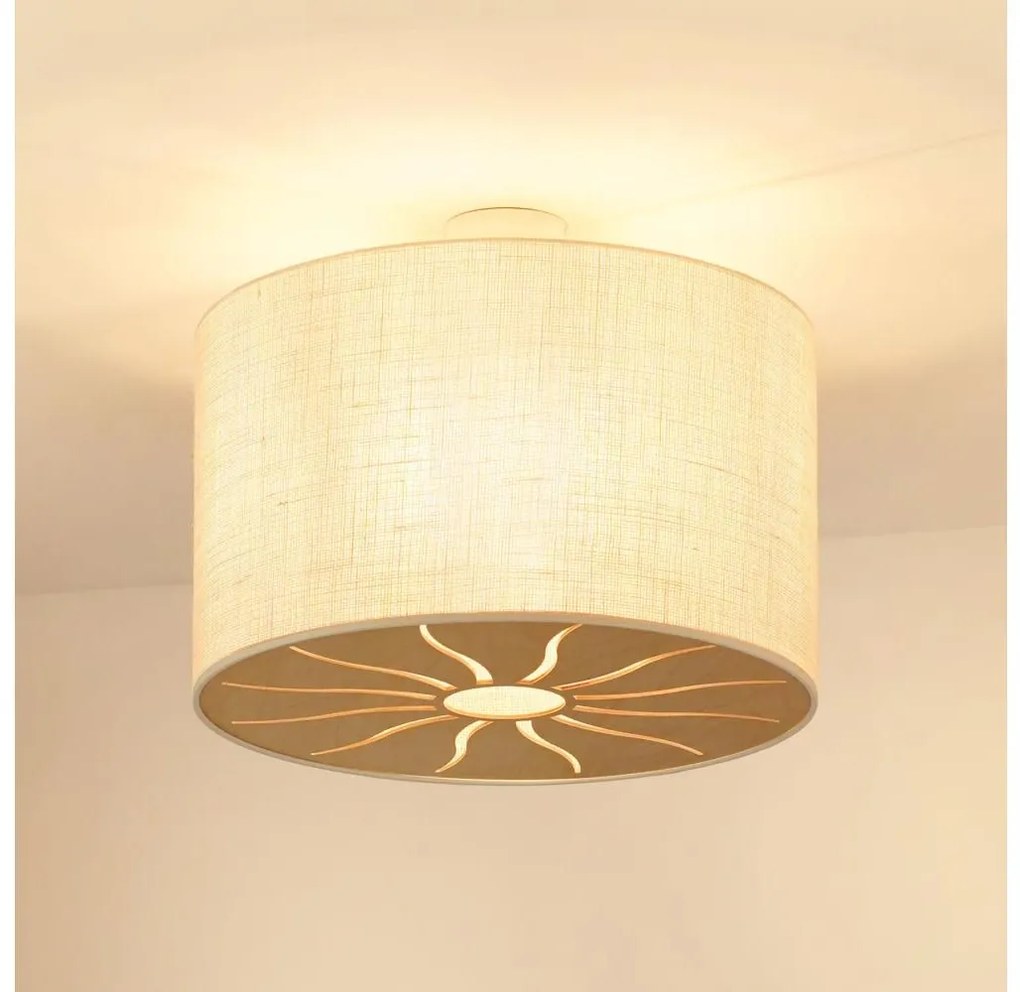 Brilagi COUNTRY ROLLER mennyezeti lámpa 1xE27/15W/230V, 50 cm, krém