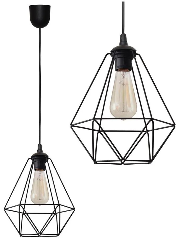 Csillár zsinóron KARO 1xE27/15W/230V