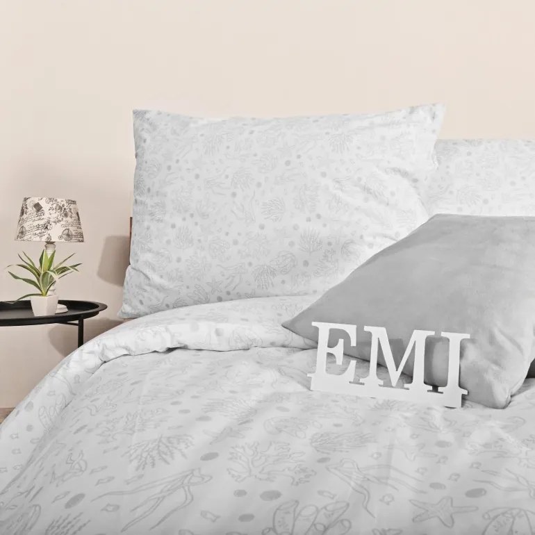 EMI Sea szürke pamut ágyneműhuzat