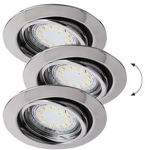 RÁBALUX 1050 LITE Fürdőszobai Beépíthető Lámpa Króm GU10 IP20