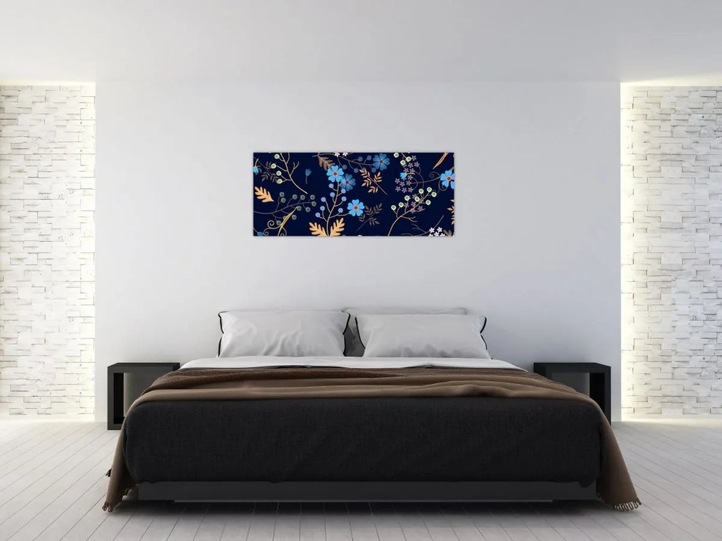 Kép - Őszi virágok (120x50 cm)